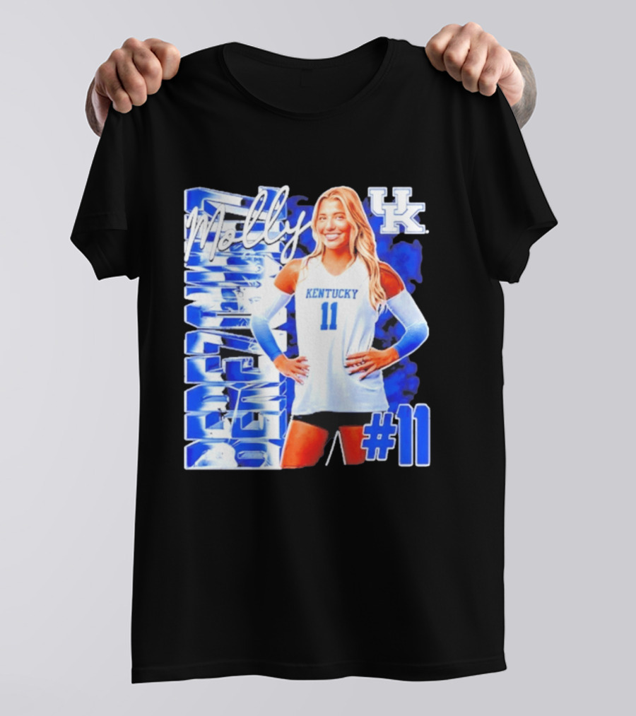 Kentucky Wildcats Volleyball Molly 11 Kentucky Player Pose UK T-Shirt
