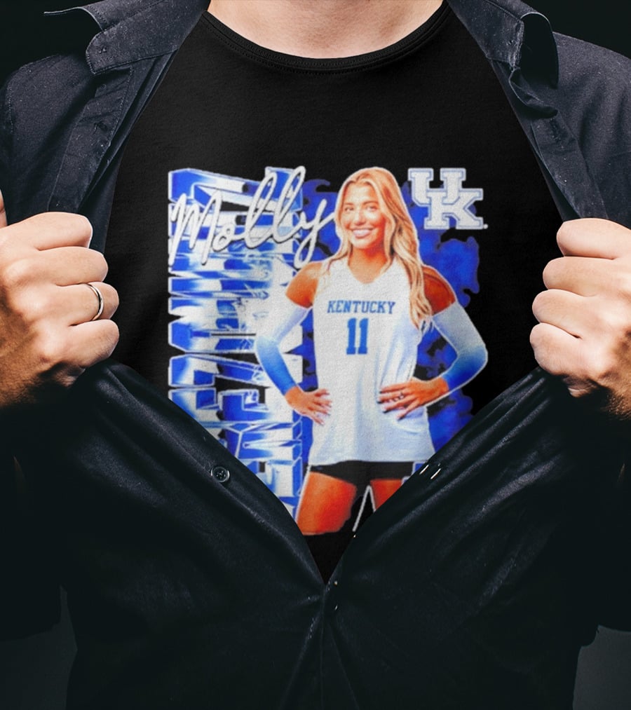 Kentucky Wildcats Volleyball Molly 11 Kentucky Player Pose UK T-Shirt