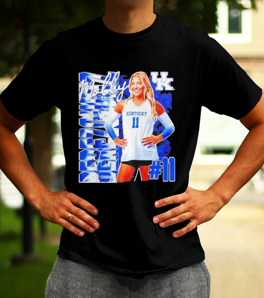 Kentucky Wildcats Volleyball Molly 11 Kentucky Player Pose UK T-Shirt