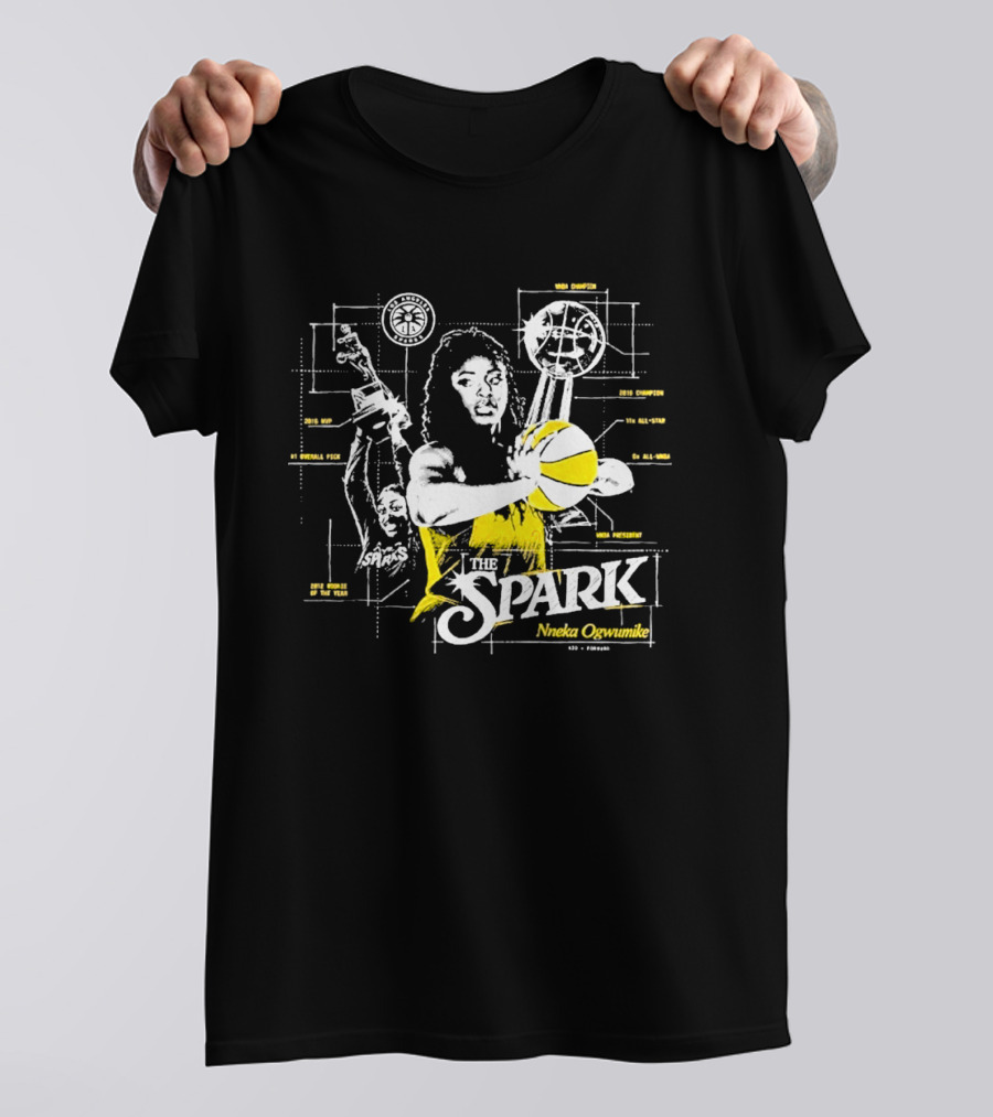 The Spark Nneka Ogwumike Final Game Celebration Thank You Los Angeles T-Shirt