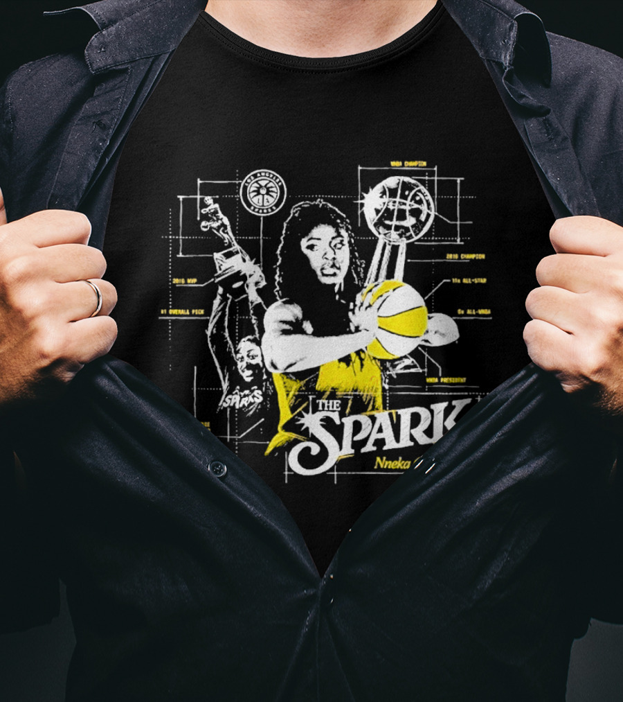 The Spark Nneka Ogwumike Final Game Celebration Thank You Los Angeles T-Shirt