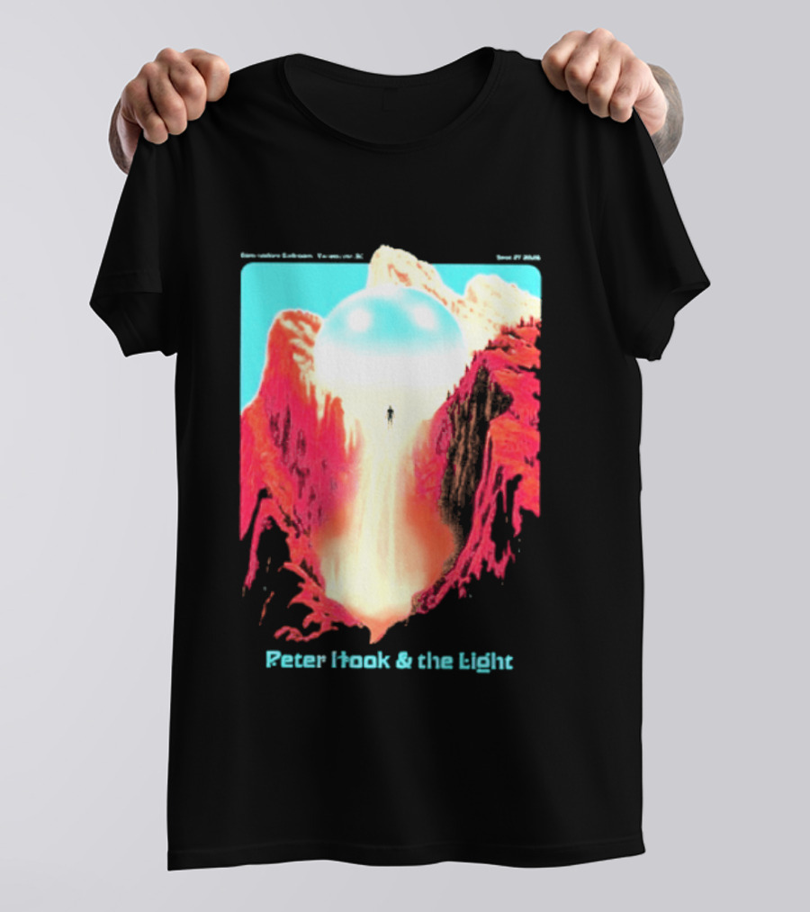 Peter Hook And The Light Vancouver BC Commodore Ballroom September 27 2026 Retro Futuristic Album Cover T-Shirt