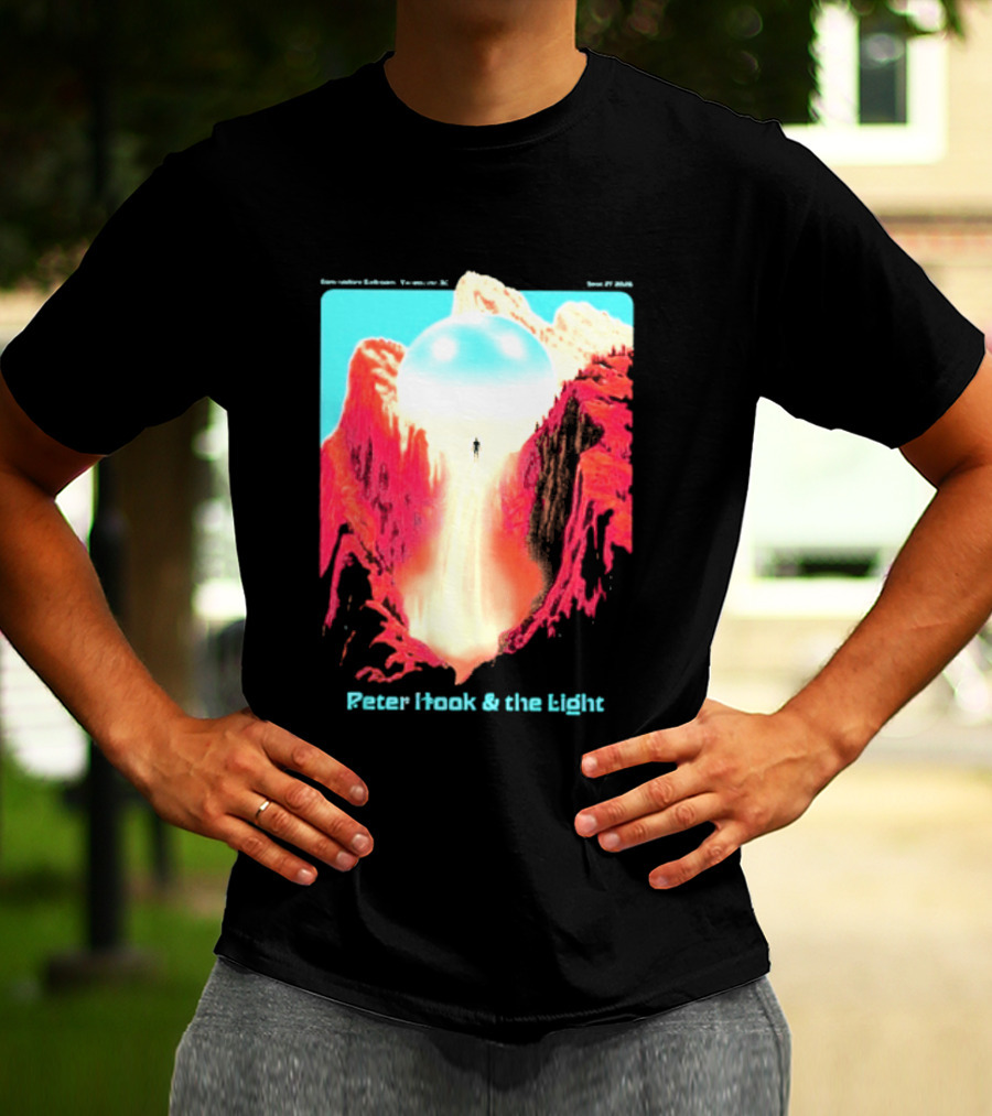 Peter Hook And The Light Vancouver BC Commodore Ballroom September 27 2026 Retro Futuristic Album Cover T-Shirt
