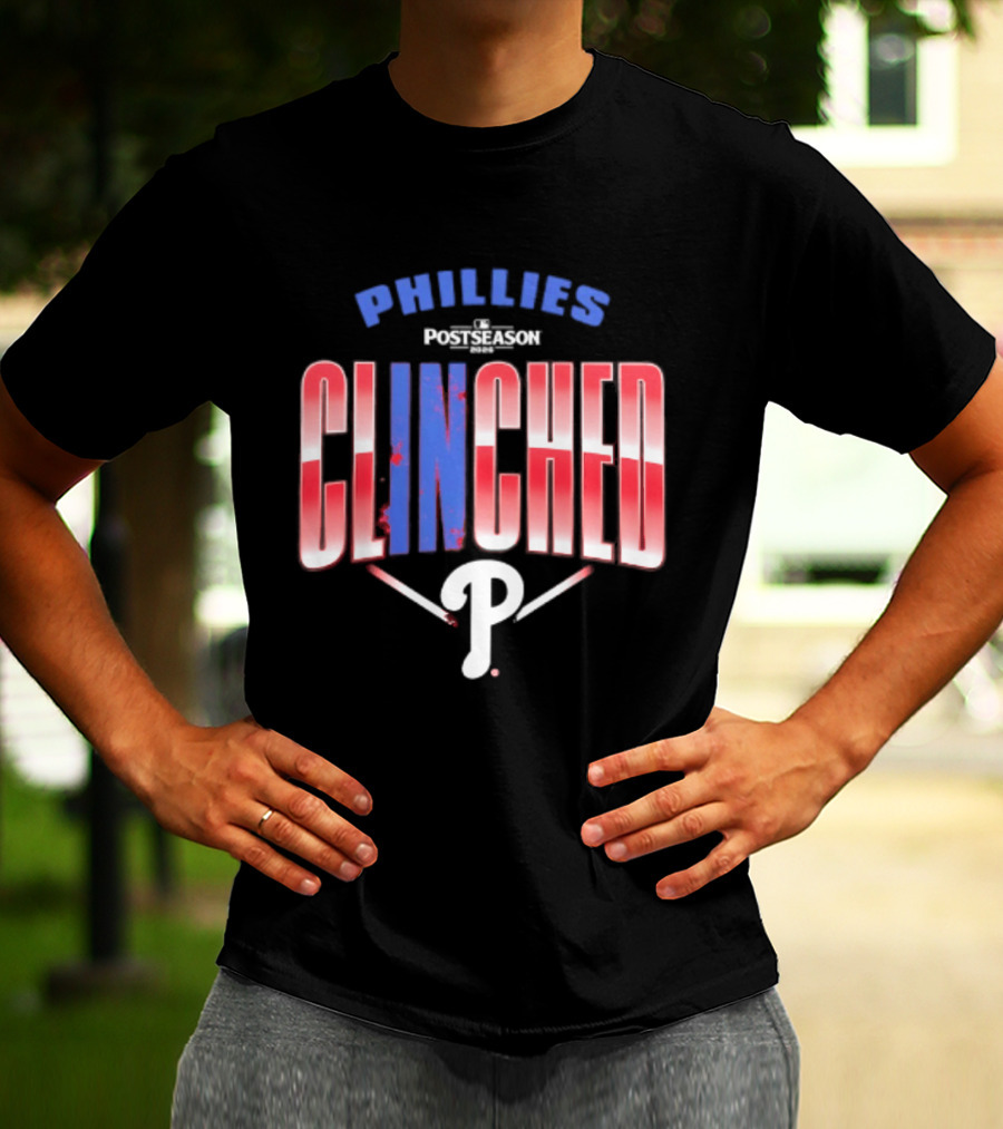 Phillies Red 2026 MLB Postseason Clinched Locker Room P T-Shirt
