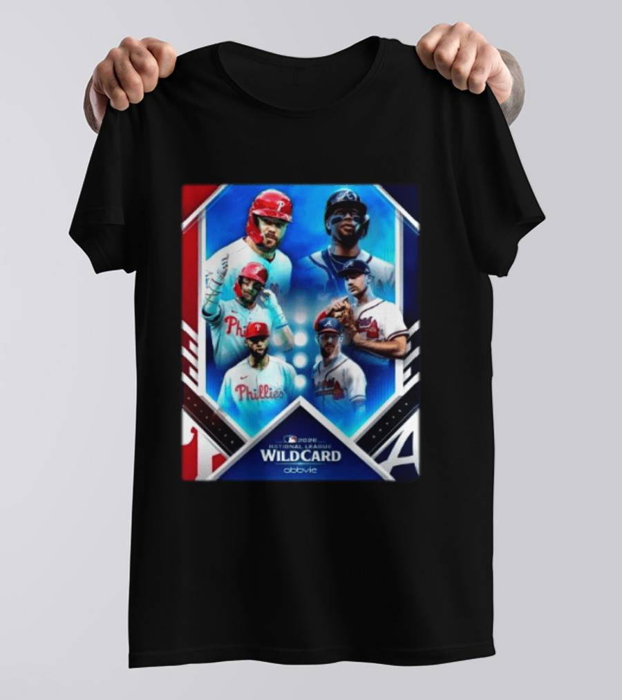 2026 MLB National League Wild Card Philadelphia Phillies Atlanta Braves Matchup T-Shirt