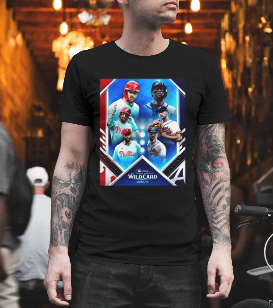 2026 MLB National League Wild Card Philadelphia Phillies Atlanta Braves Matchup T-Shirt