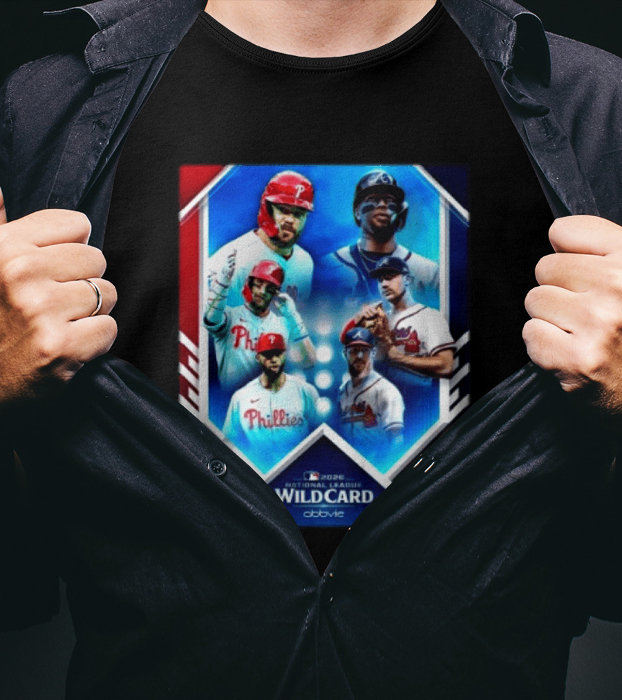 2026 MLB National League Wild Card Philadelphia Phillies Atlanta Braves Matchup T-Shirt