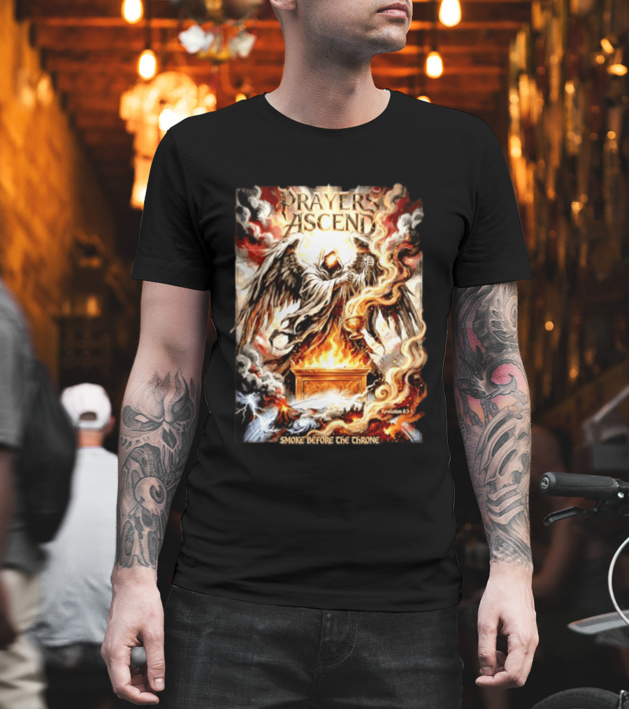 Prayers Ascend Smoke Before The Throne Revelation 8 3 5 Angelic T-Shirt