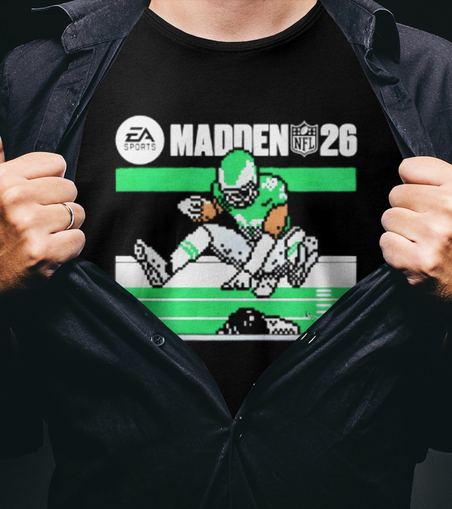 Saquon Barkley Philadelphia Eagles Madden 26 Football Gaming Fan T-Shirt