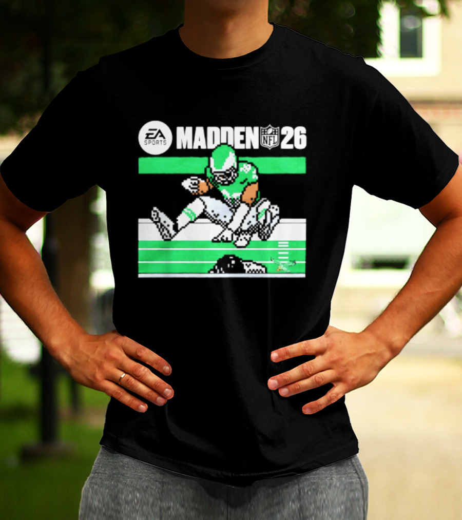 Saquon Barkley Philadelphia Eagles Madden 26 Football Gaming Fan T-Shirt