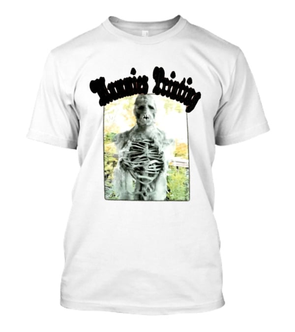 Mummies Printing Spooky Scarecrow Skeleton Horror T-Shirt