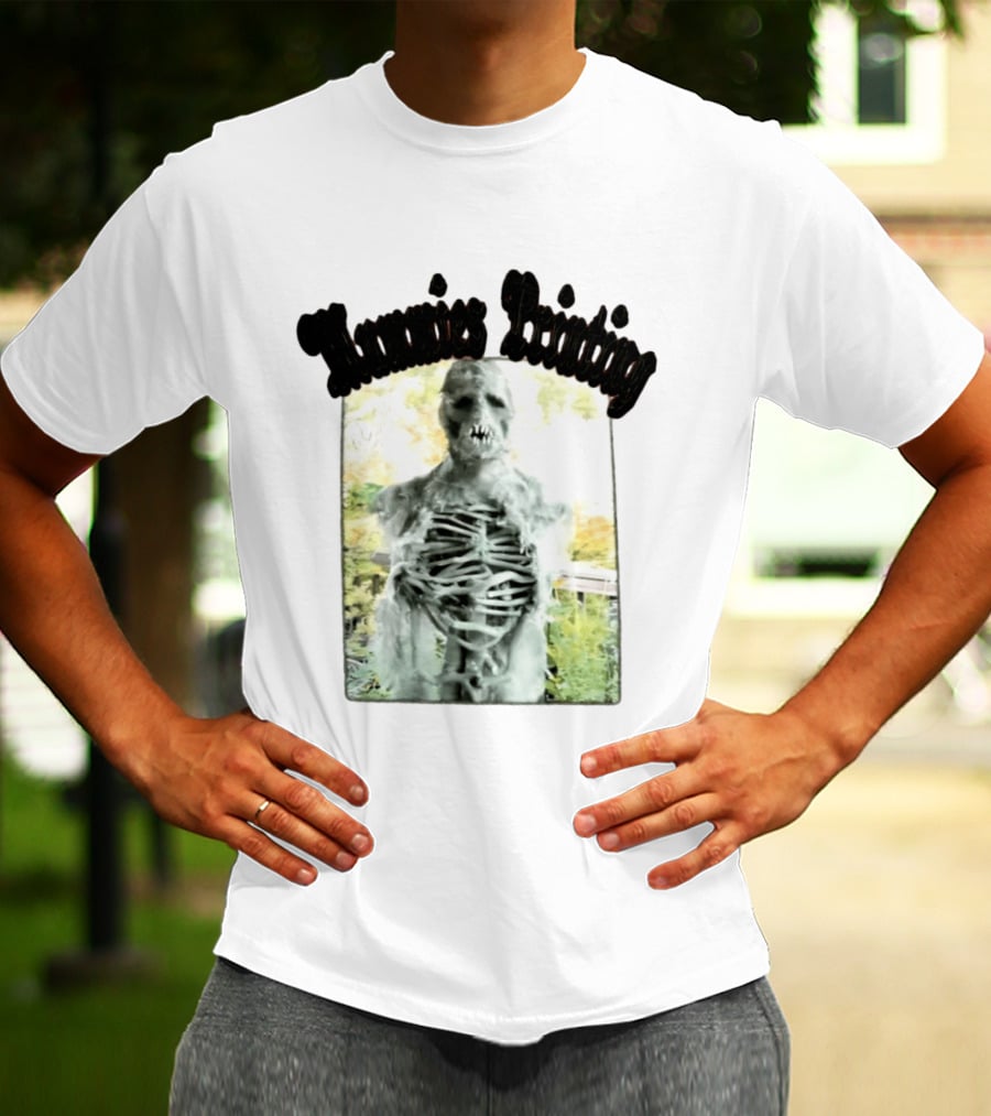 Mummies Printing Spooky Scarecrow Skeleton Horror T-Shirt