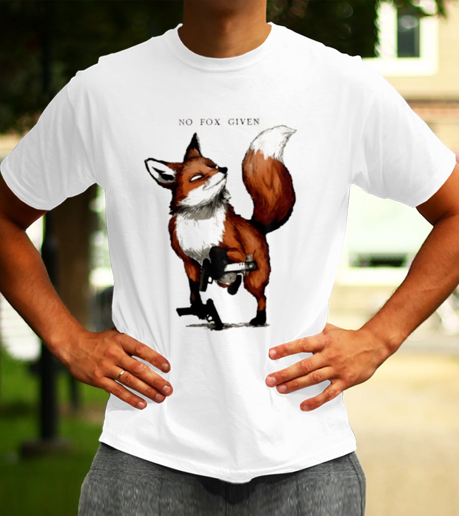 No Fox Given With Pistol And Attitude T-Shirt