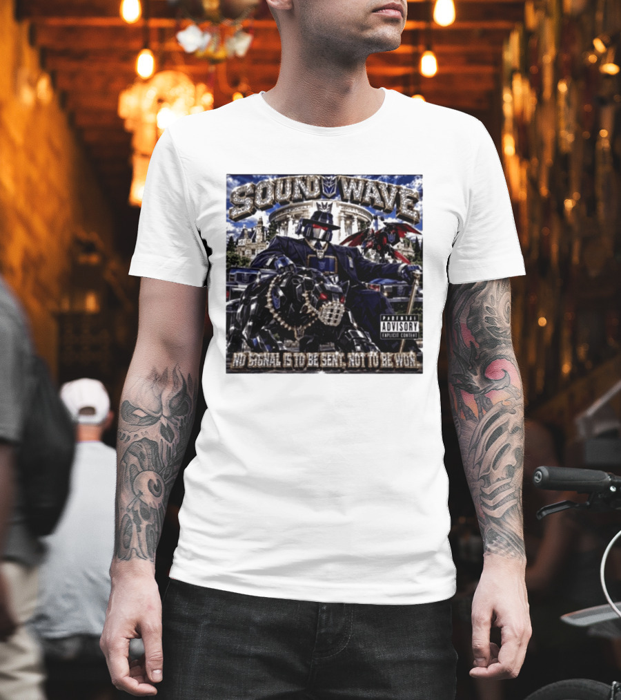 Sound Wave No Signal Is To Be Sent Not To Be Won Transformers T-Shirt