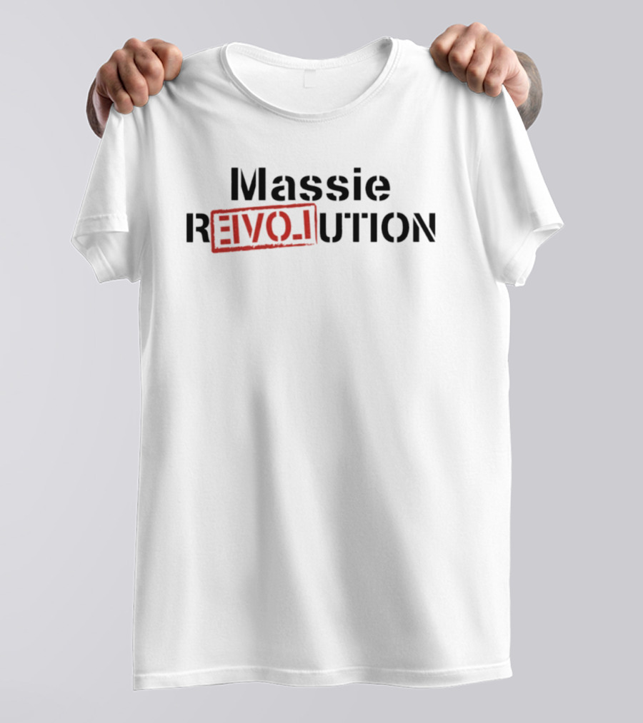Massie Revolution REVO LU TION Stamped T-Shirt