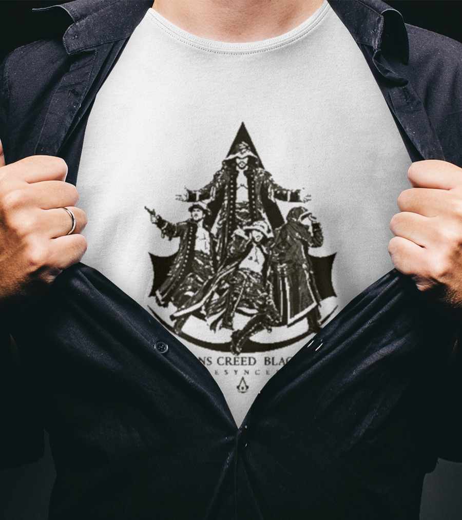 Will Ospreay Assassins Creed Black Flag Resynced AEW T-Shirt