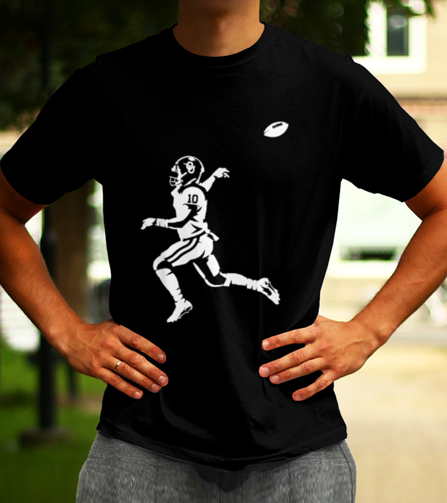 Oklahoma Sooners John Mateer Football Quarterback Crimson Pass T-Shirt