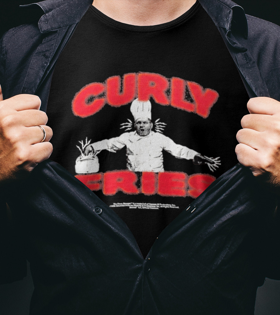 Finn Wolfhard Curly Fries Chef 2026 Faces Mashed Potato T-Shirt
