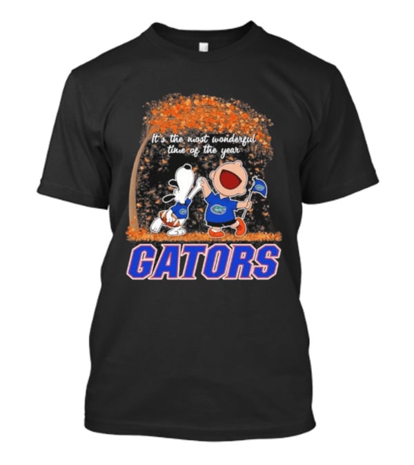 Florida Gators Snoopy Charlie Brown Wonderful Time Of The Year 2026 T-Shirt