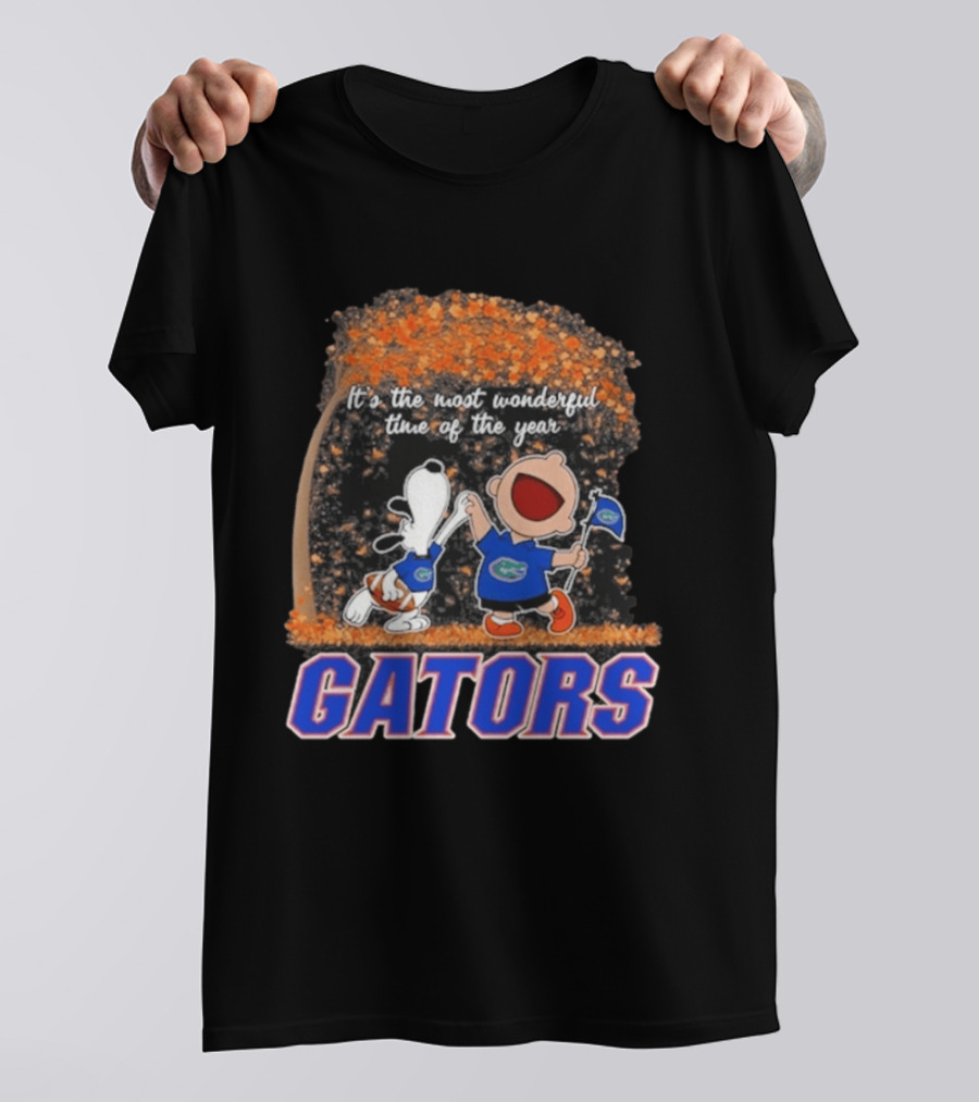 Florida Gators Snoopy Charlie Brown Wonderful Time Of The Year 2026 T-Shirt