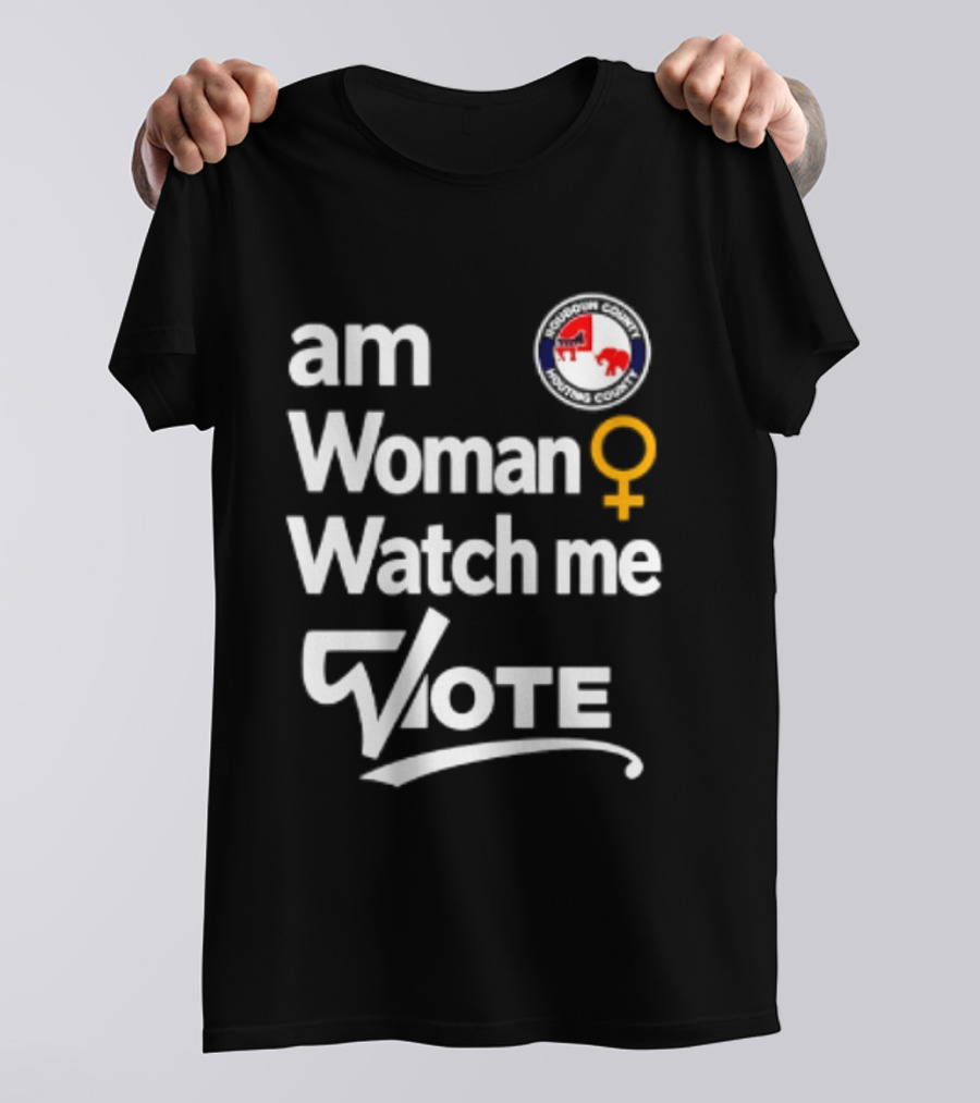 Am Woman Me Vote Loudoun County Female Symbol Political Elephant Donkey T-Shirt
