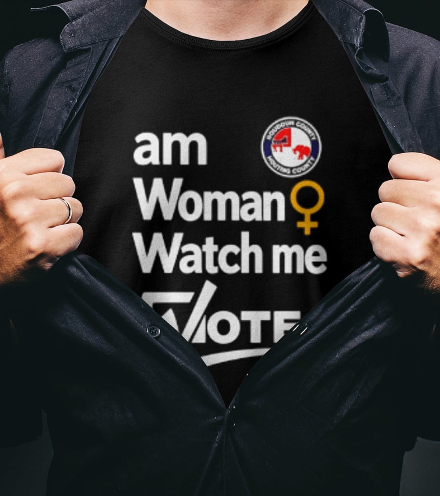 Am Woman Me Vote Loudoun County Female Symbol Political Elephant Donkey T-Shirt