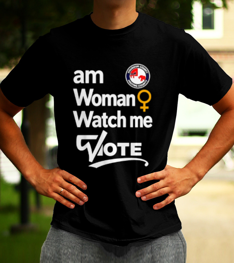 Am Woman Me Vote Loudoun County Female Symbol Political Elephant Donkey T-Shirt