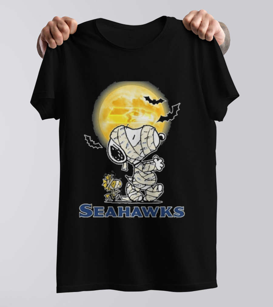 Seahawks Snoopy 2026 Halloween Celebration T-Shirt