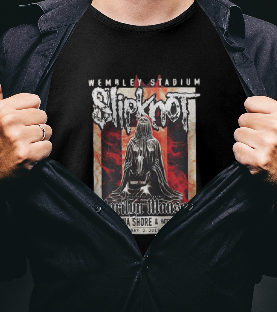 Wembley Stadium Slipknot Marilyn Manson Lorna Shore Hatebreed July 3 2027 T-Shirt