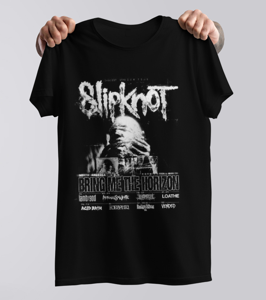 Slipknot Bring Me The Horizon 2027 Sicest Stadium North America Tour T-Shirt