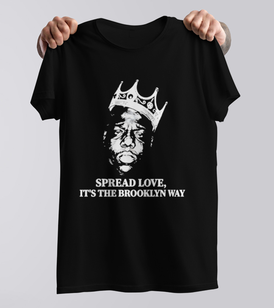 The Notorious BIG Spread Love It's The Brooklyn Way Crowned Head T-Shirt