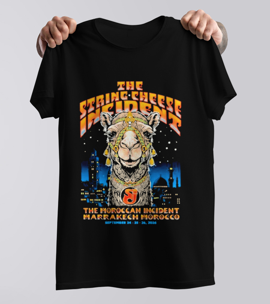 The String Cheese Incident Moroccan Incident Marrakech Morocco September 24 25 26 2026 T-Shirt