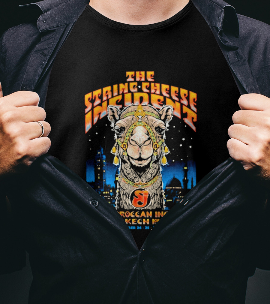 The String Cheese Incident Moroccan Incident Marrakech Morocco September 24 25 26 2026 T-Shirt