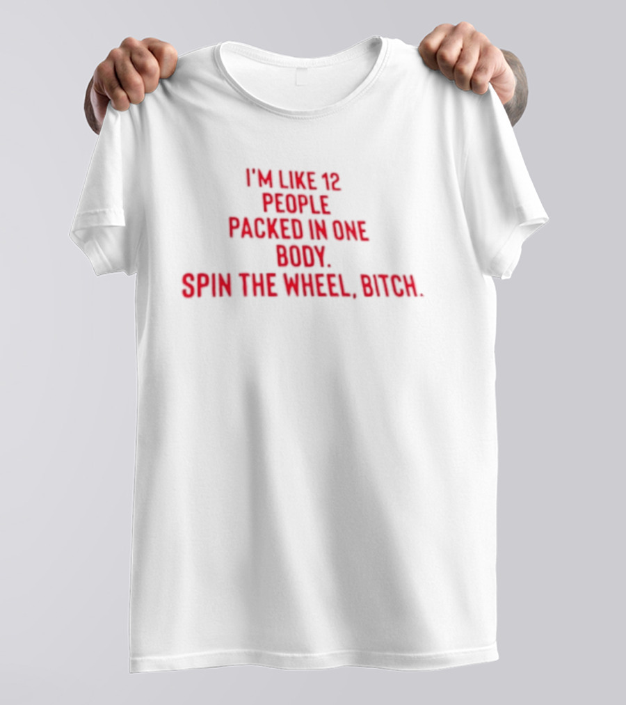 I'm Like 12 People Packed In One Body Spin The Wheel Bitch T-Shirt