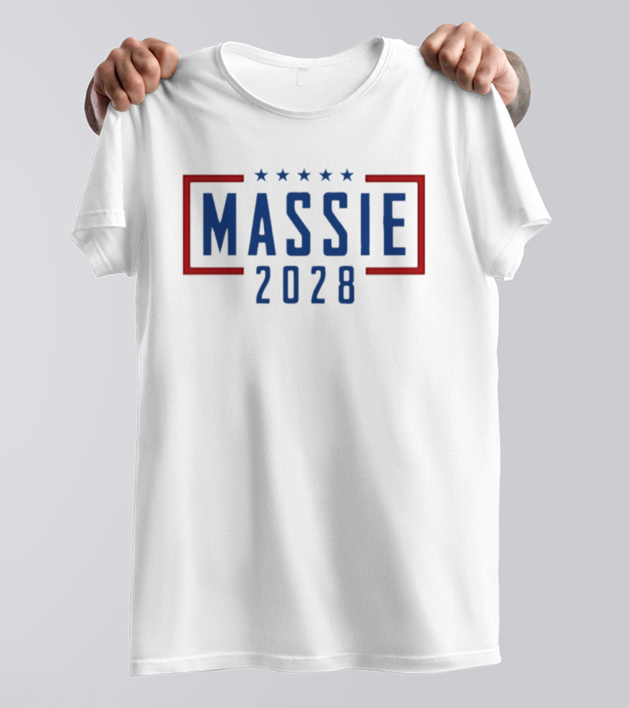 Massie 2028 Five Stars Red And Blue Campaign T-Shirt