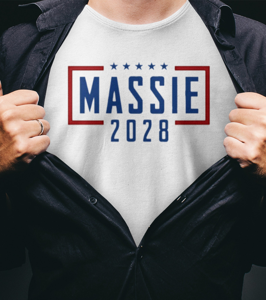 Massie 2028 Five Stars Red And Blue Campaign T-Shirt