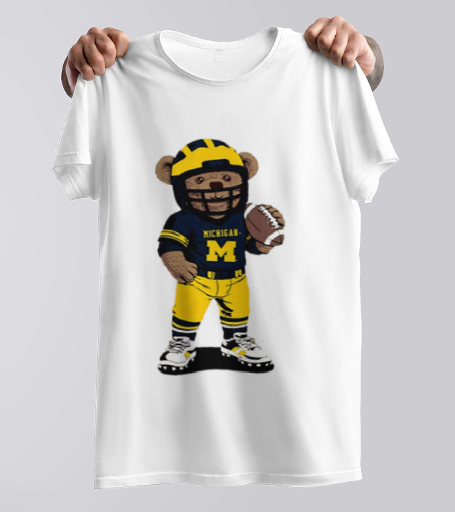 Michigan Wolverines Teddy Bear NCAA Football 2026 T-Shirt