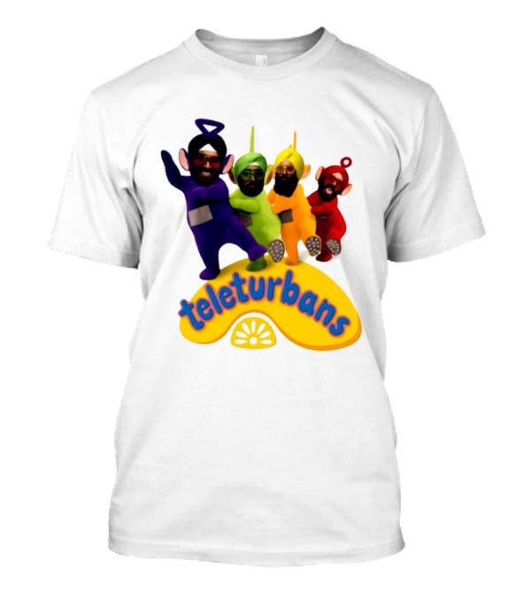 Teleturbans Teletubbies Sikh Turban Characters T-Shirt