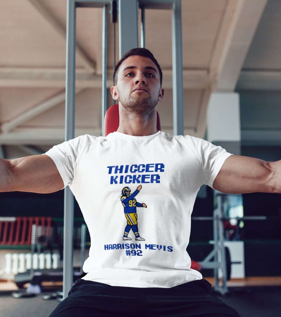 Thiccer Kicker Harrison Mevis 92 Los Angeles Rams T-Shirt