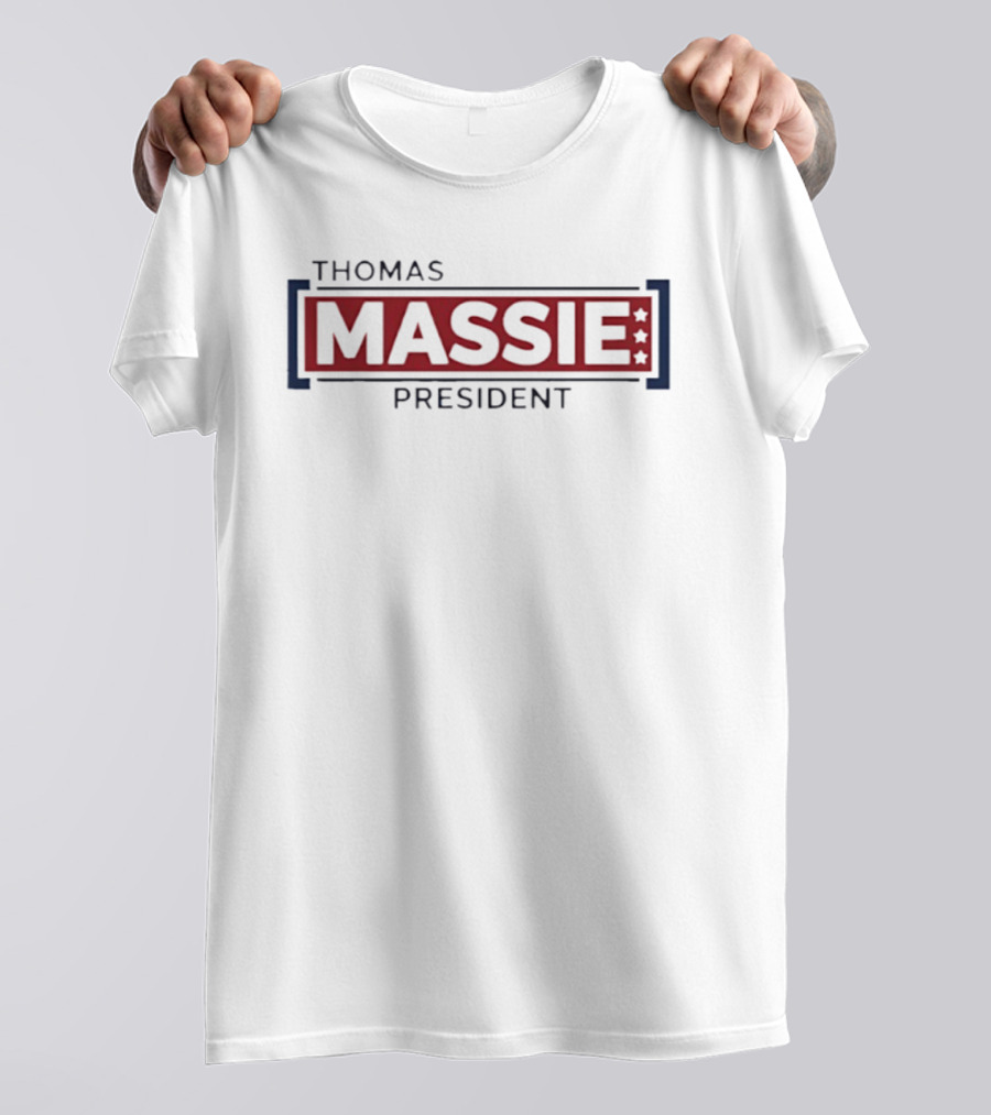 Thomas Massie President Campaign Stars And Blocks T-Shirt