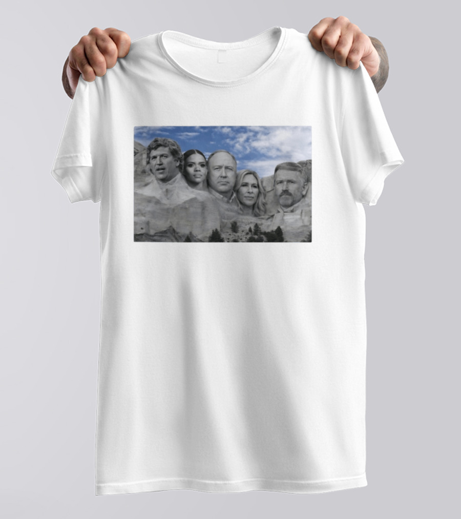 Thomas Massie Candace Owens Alex Jones Marjorie Taylor Greene Mount Rushmore MAGA Squad T-Shirt