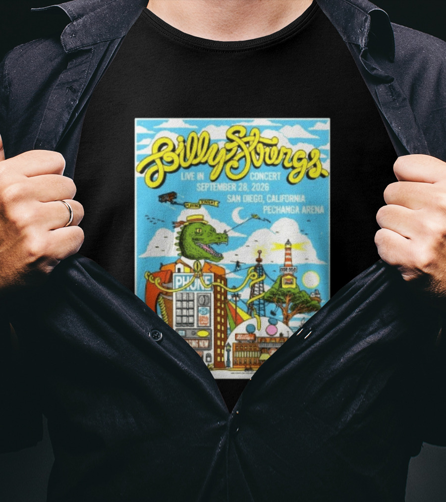 Billy Strings Live In Concert September 28 2026 San Diego Pechanga Arena T-Shirt
