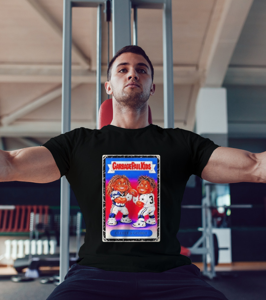 Garbage Pail Kids CeeDee George Cowboys Steelers Football Card Characters T-Shirt
