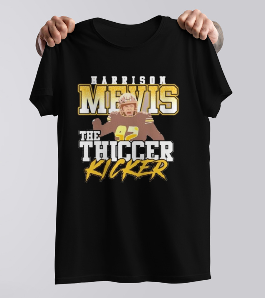 Harrison Mevis The Thicker Kicker 92 Football Celebration T-Shirt