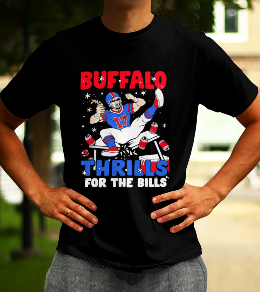 Buffalo Thrills For The Bills Celebration 17 Football T-Shirt