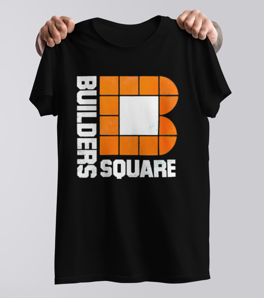 Builders Square Vintage Hardware Store Iconic Retro Logo Block T-Shirt