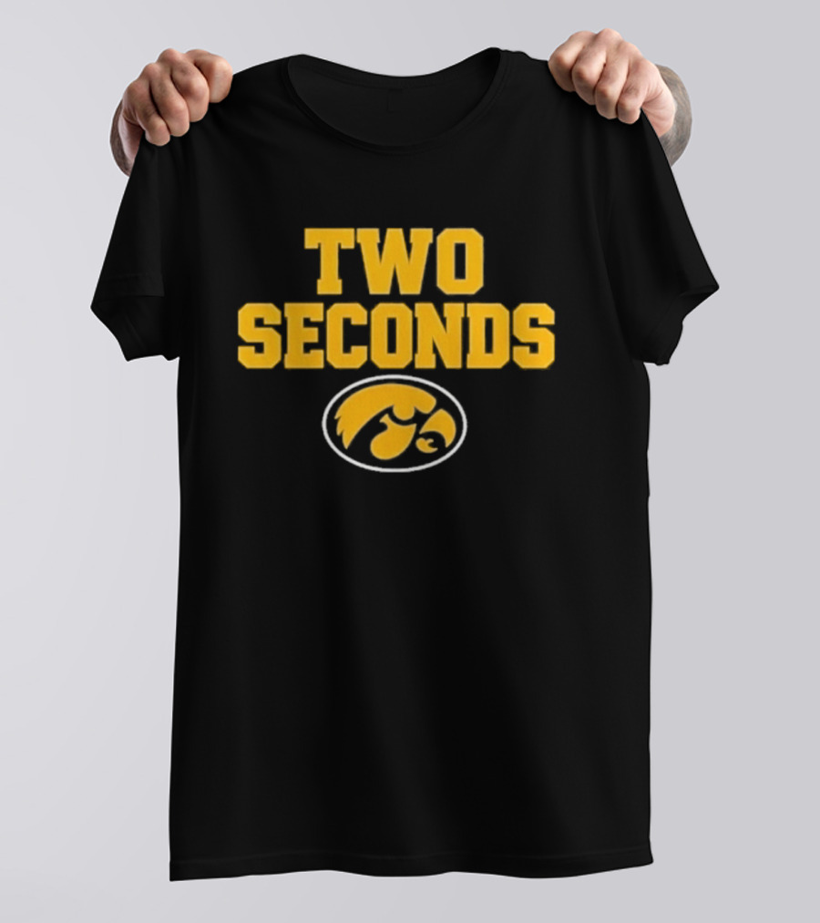 Iowa Hawkeyes Two Seconds Game Winning Final Play NCAA 2026 T-Shirt