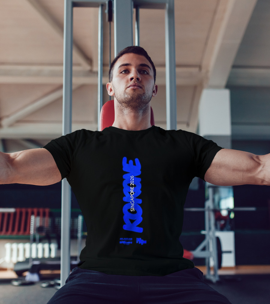Kokone Singapore 2026 Atlassian Williams Blue Vertical T-Shirt