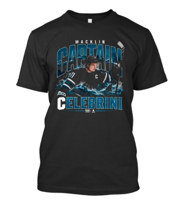 Macklin Celebrini Captain Hockey San Jose T-Shirt