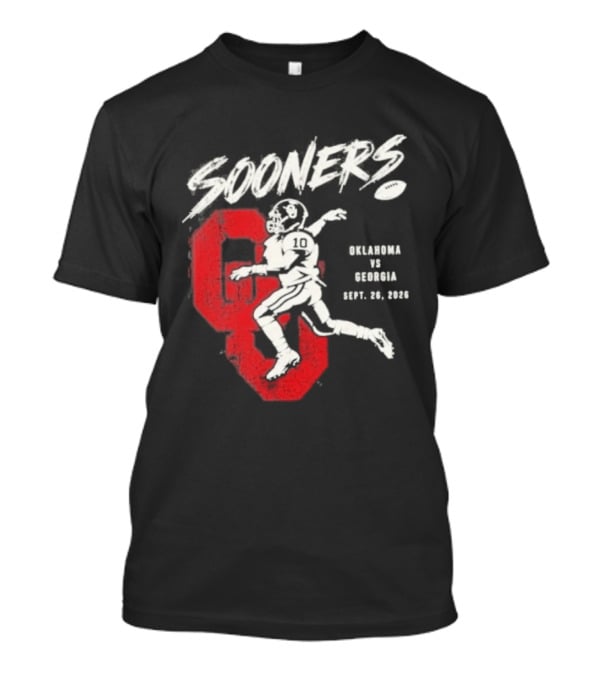 Oklahoma Sooners Vs Georgia Bulldogs Sept 26 2026 Football Matchup T-Shirt